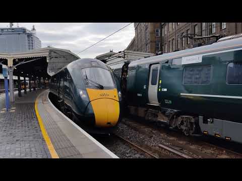 Great Western Railway Class 800 318 departing from London Paddington station