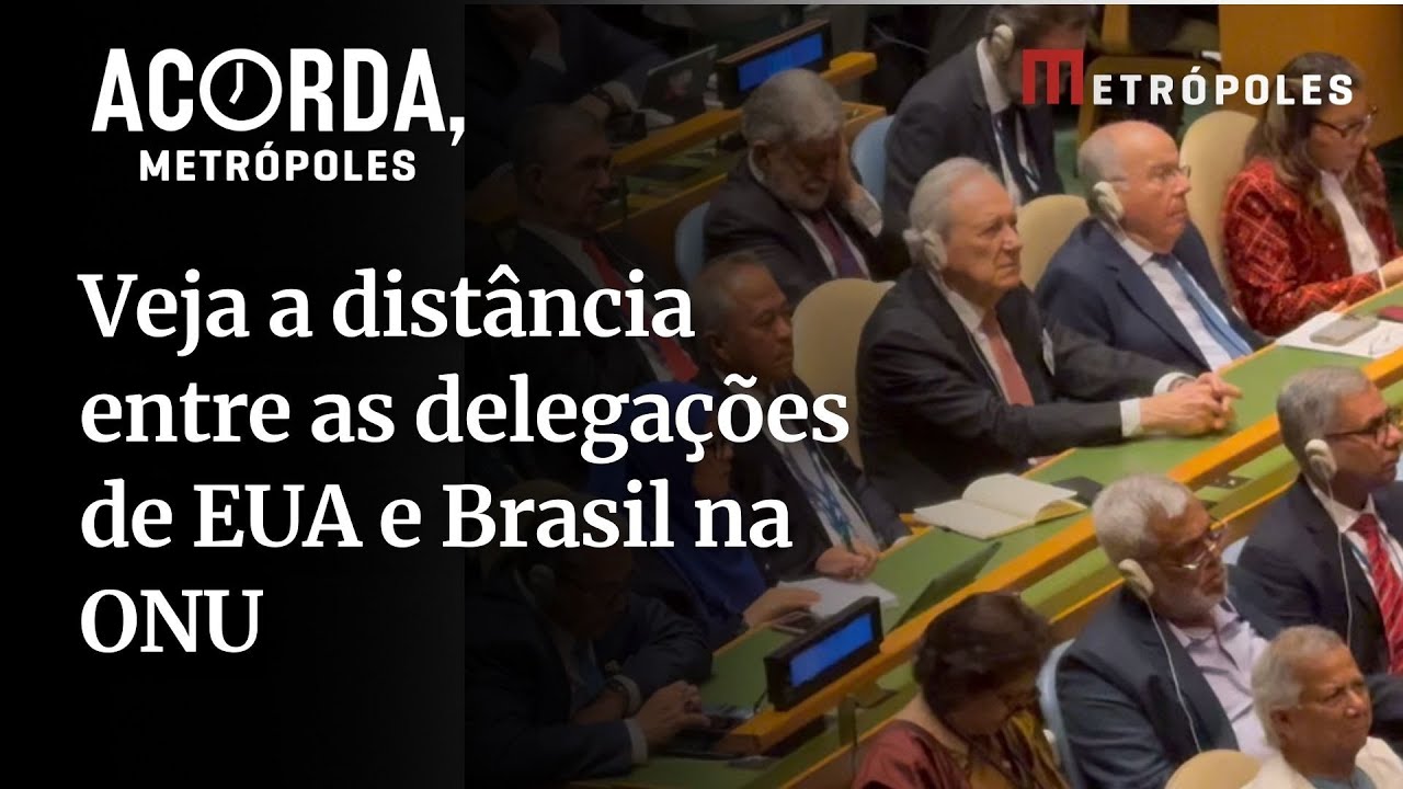 Veja a distância entre as delegações de EUA e Brasil na ONU