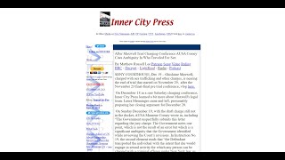 After Maxwell Trial Charging Conference AUSA Comey Cites Ambiguity In Who Traveled For Sex