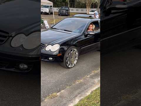 Mercedes-Benz Coupe on 22’s At the Carshow