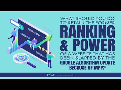 What Should You Do To Retain The Ranking & Power Of A Website That Has Been Slapped By The Google?