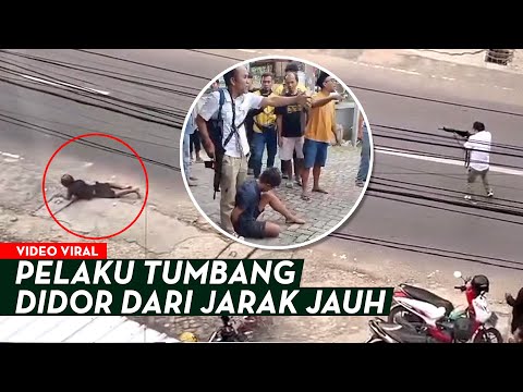 FUUL VIDEO POLISI TUMBANGKAN PEMBEGAL DI LAMPUNG, Begini Kronologi Lengkapnya