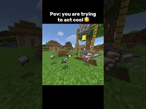 When Try To look cool In Front Of Someone #minecraft #gamingarcher