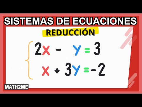 Sistema de ecuaciones lineales 2x2 | Reducción (suma y resta)