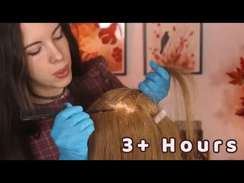 ASMR | Scalp Checks & Dandruff Removal (3+ Hrs)