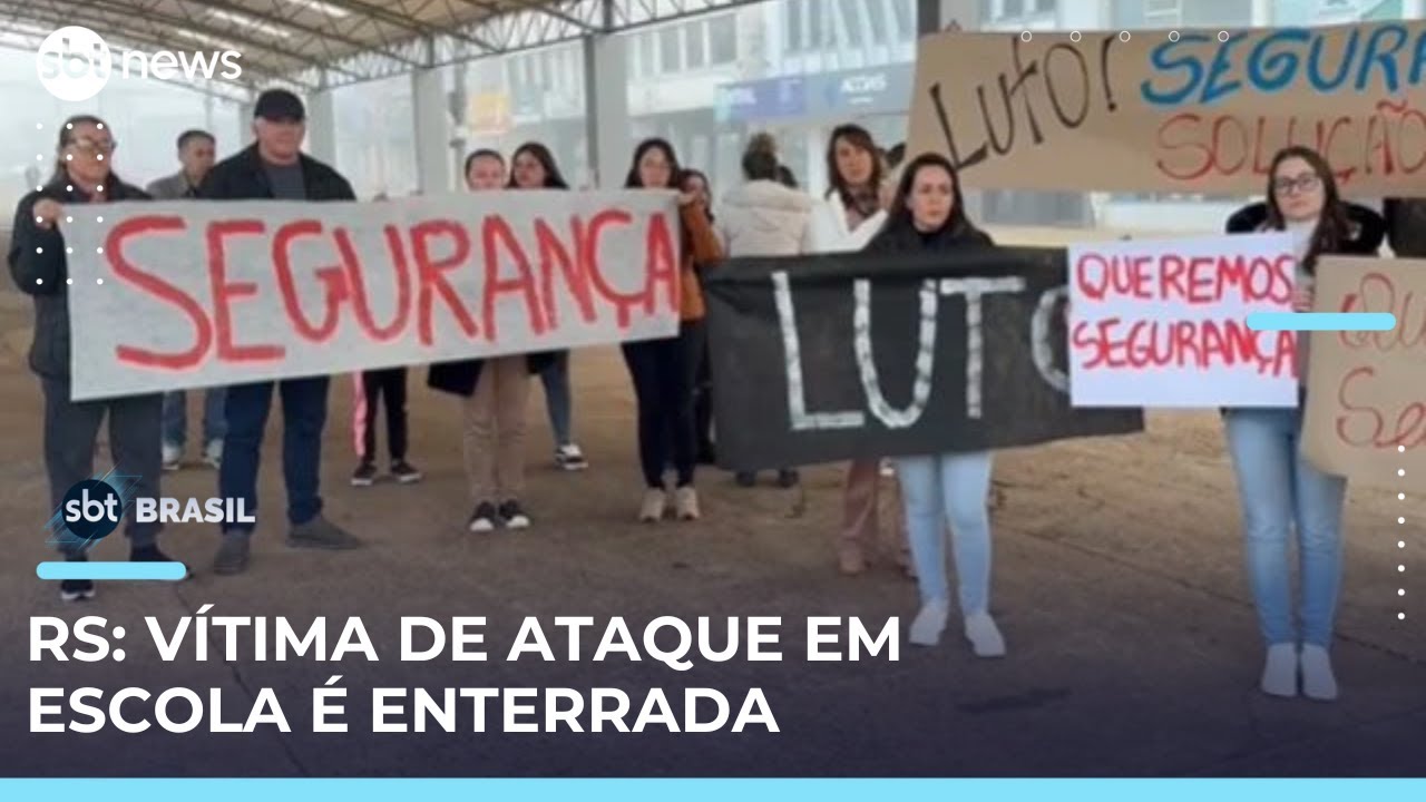 Vítima de ataque a escola menino de 9 anos é velado em Getúlio Vargas RS | SBTBrasil