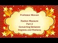 Radian and Degree Conversions