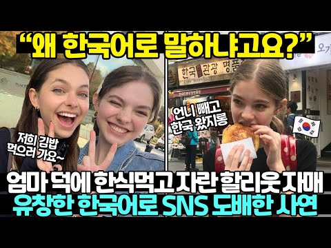 부산 출신 엄마때문에 한국에 홀딱 빠져버린 헐리우드 자매 근황 | 엠마 마이어스 이사벨 마이어스 웬즈데이