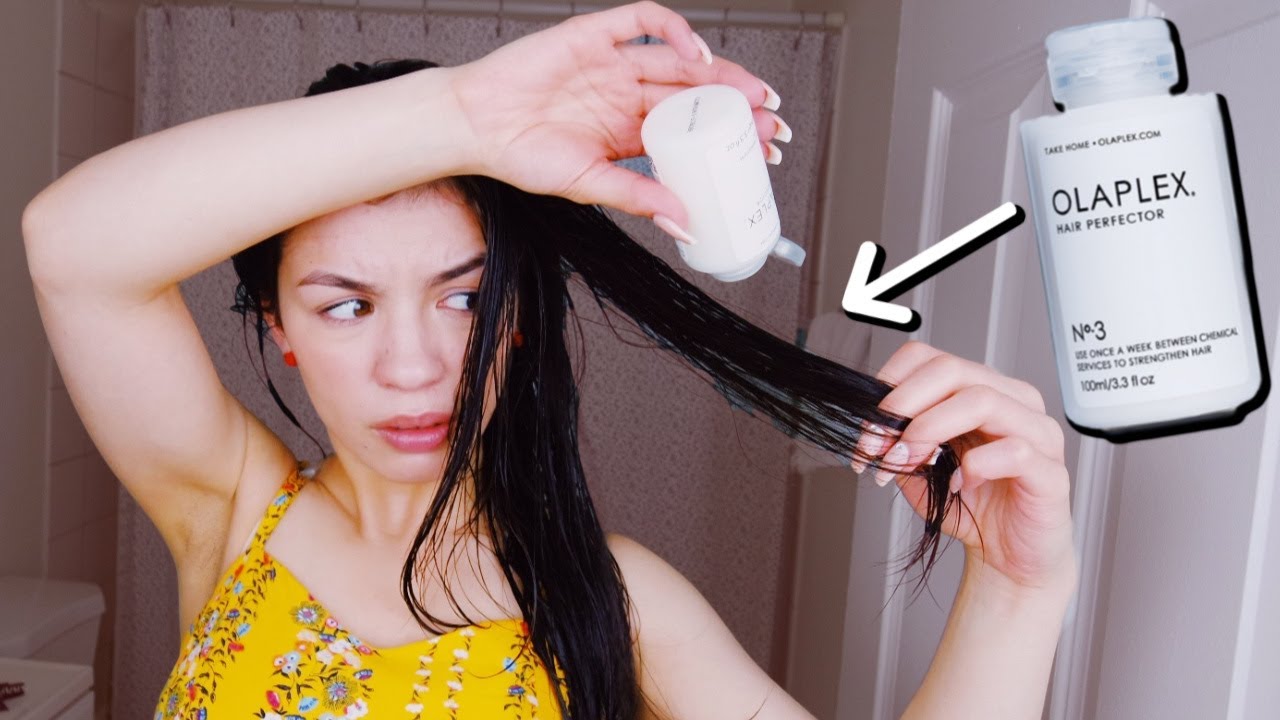 Trying to repair my damaged hair with olaplex no. 3 - Audrey Victoria