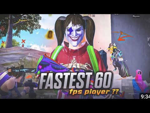 Fastest 60 FPS Player ? 🔥💀 | Fastest 4 Finger Player  | BGMI