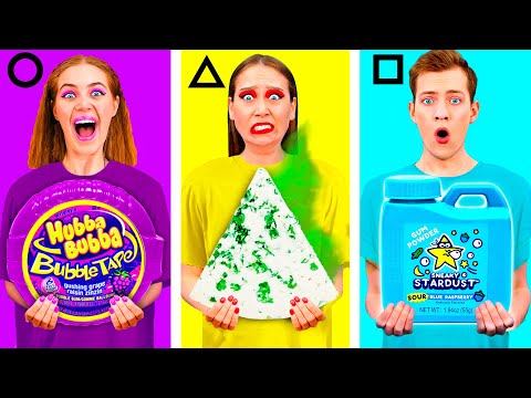 Geometric Shape Food Challenge | Funny Situations in Kitchen by PaRaRa Challenge