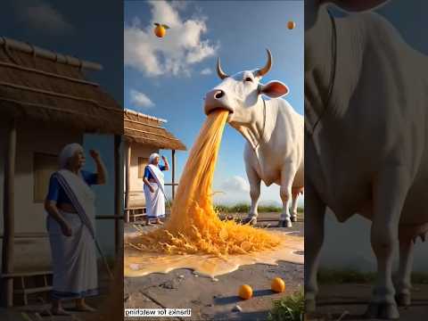 انظر ماذا حدث لهذه البقره 😱