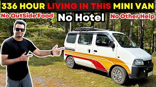 Living 336 Hours Challenge in the Smallest Camper Van