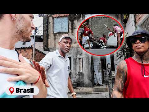 LAS FAVELAS DE BRASIL SON EXTREMADAMENTE PELIGROSAS : ME FRENAN NARC0S Y SE PELEAN A CUCHILL0