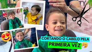 CORTANDO O CABELO PELA PRIMEIRA VEZ NO SALÃO
