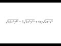 Perfect Square Factors and Simplifying Expressions