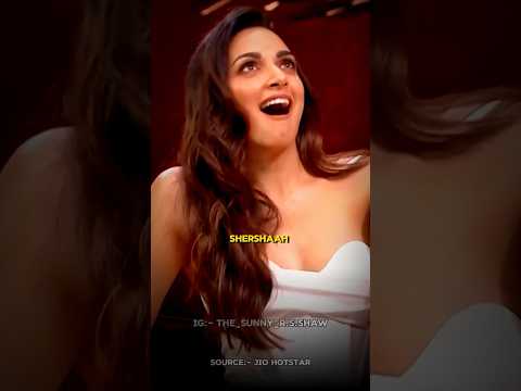 Kiara Advani Funny Rapid Fire With Karan Johar😂❤️🤗 #shorts #kiaraadvani #karanjohar #funny