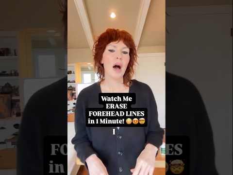 Watch Me Erase My Forehead Lines in 1 Minute🔥 #faceworkout #facehiit #naturalskincare #foreheadlines