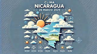 ¿Lluvia o Sol? Así estará el clima en Nicaragua – Miércoles 26 de Marzo 2025