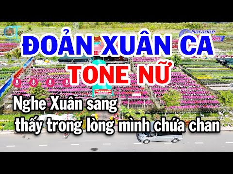 Karaoke Đoản Xuân Ca Tone Nữ G | Beat Mới Nhạc Xuân | Xóm Lộ Karaoke