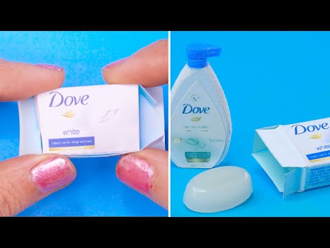 Shower Gel Set | MINIATURE IDEAS FOR DOLLHOUSE | #Shorts