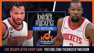 Knicks Vs RocketsLive Postgame Show