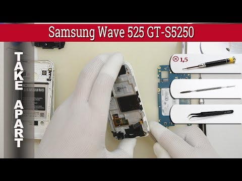 (ENGLISH) How to disassemble 📱 Samsung Wave 525 GT-S5250 Take apart Tutorial