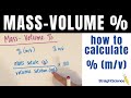 Mass Volume Percent Concepts