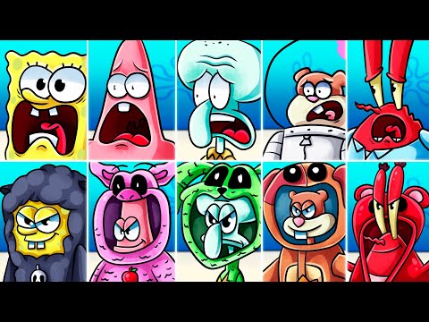 Best of SpongeBob vs BABA CHOPS (Poppy Playtime chapter 4 Animation)