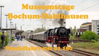 Museumstage Bochum-Dahlhausen 2026 Pendelfahrt mit 01 180
