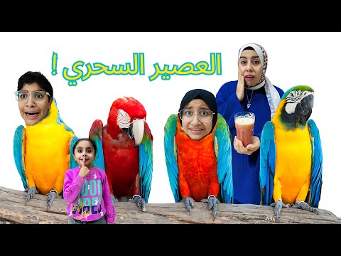 مقلب العصير المسحور🥤 ولادي اتحولوا لبغبغانات🦜😄