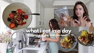 WHAT I EAT IN A DAY - 30 day wellness reset, getting back on track after a month off!