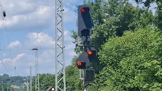 Hauptsignal gestört - Vorbeifahrt mit Ersatzsignal + Überfahrt Ruhrviadukt Witten [4K]