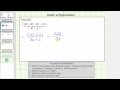 Simplifying Expressions and Operations