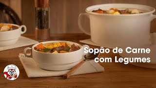 Como fazer sopão de carne com legumes