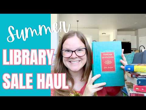 Summer Library Book Sale Haul: Filling and Styling My Bookshelves For CHEAP!