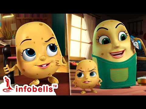 Aloo Kachaloo Beta Aur Rakshas Ki Kahani | Hindi Rhymes for Children | Infobells #hindirhymes