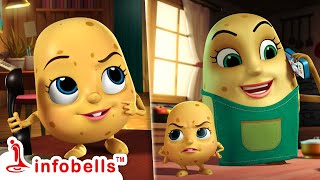 Aloo Kachaloo Beta Aur Rakshas Ki Kahani | Hindi Rhymes for Children | Infobells #hindirhymes