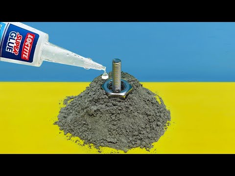 Works Like Magic! Pour Super Glue on Cement and Be Amazed