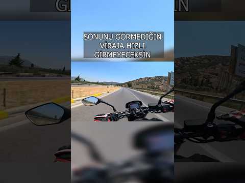 Viraja hızlı girersen böyle olur !!