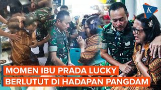 Berlutut di Depan Pangdam Udayana, Ibu Prada Lucky Mohon Keadilan