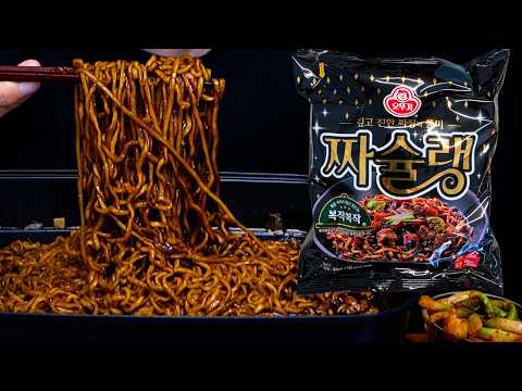 짜파게티 먹방ASMR MUKBANG <strong>BLACK</strong> BEAN NOODLES チャジャンラーメン eating sounds