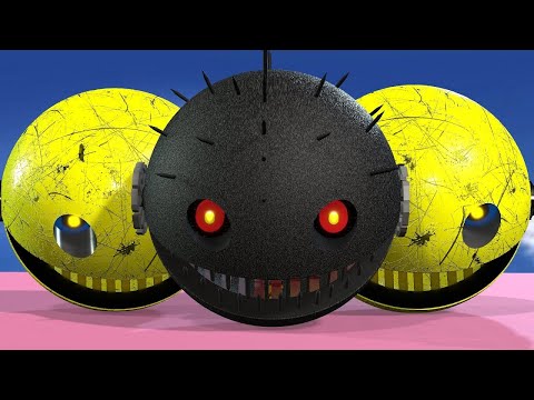 Pacman vs Monsters Compilation | Pacman  & Droid Pacman vs Biped Robot Monster -#asmr