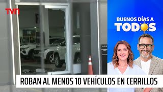 Delincuentes roban al menos 10 vehículos desde automotora en Cerrillos | Buenos días a todos