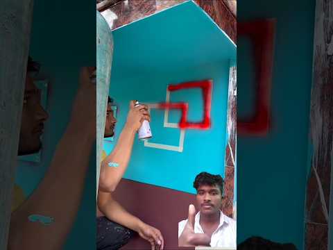 #wall #Maskin teyip#desigin painting#wallpainting #3dwallpaintingdesign#viral #trending #shortvideo