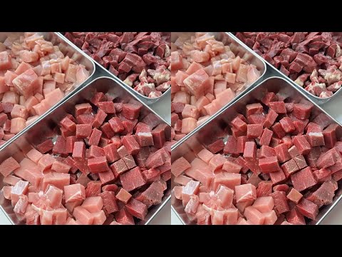 闲来无事切个肉#狗吃的比我好系列 #干饭狗的日常 #自制狗饭 #狗狗配餐 #不养狗不知道养狗的乐趣