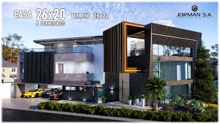 Modern House Design with 6 Bedrooms Family Home | 26x20m 3 Storey | Jorman HomeDesigns