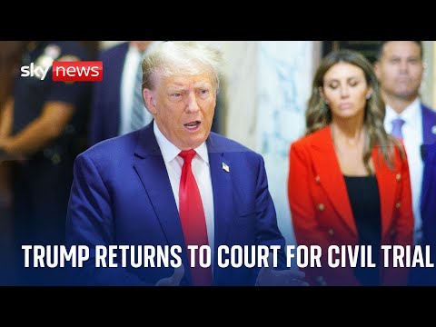 Watch live: Donald Trump and his former lawyer Michael Cohen arrive at Court in New York