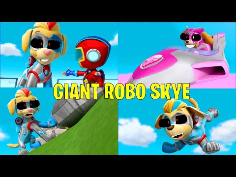 PAW Patrol Giant Robo Skye Rescue - Monsters How Should I Feel - MIghty Pups Animation