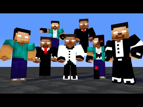 MONSTER SCHOOL: TRANSFORMING TO BECOME HERORBINE BROTHERS | Minecraft Animation